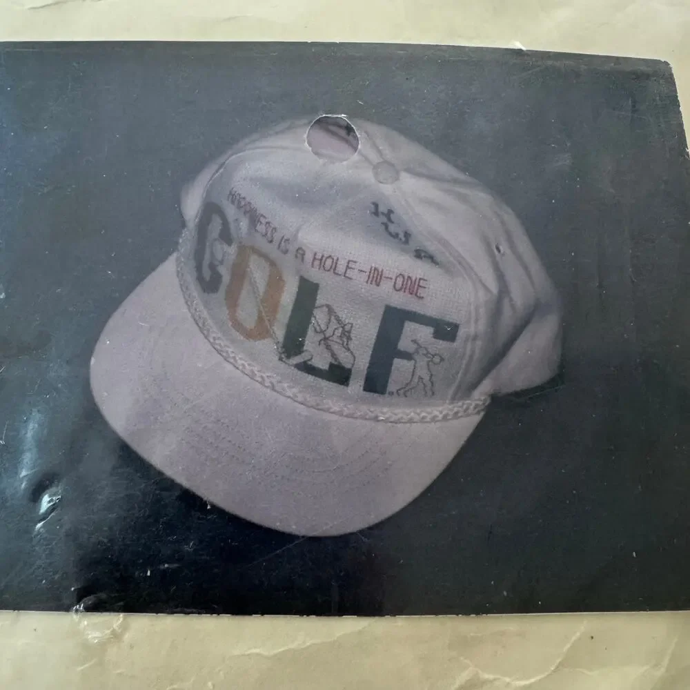 Studio M Golf Hat Cross Stitch Kit 13535 Happiness is a Hole in One Golfer Gift